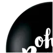 balony oh baby czarny qualatex 36 2 szt