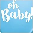 balony oh baby niebieskie qualatex 11 25 szt