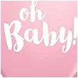 balony oh baby rozowe qualatex 11 25 szt