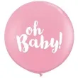 balony oh baby rozowy qualatex 36 2 szt