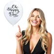 balony oh happy day bialy qualatex 11 25 szt