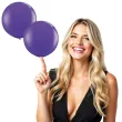 balony okragle fioletowe qualatex 36 2 szt