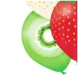 balony owoce mix belbal 12 6 szt