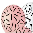 balony panda i serca 13 gemar 5 szt