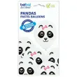 balony pandy pastel biale belbal 12 6 szt