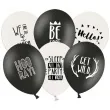 balony party pastel black white strong 12 50 szt