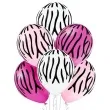 balony paski zebry pastel mix belbal 12 6 szt