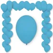 balony pastel baby blue decomex niebieski 11 100 szt