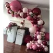 balony pastel burgundowy strong 11 100 szt