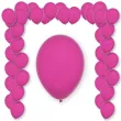 balony pastel fuchsia decomex rozowy 11 100 szt