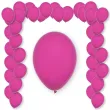 balony pastel fuchsia decomex rozowy 9 100 szt