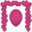 balony pastel magenta decomex rozowy 9 100 szt