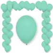 balony pastel matte green decomex turkusowy 11 100 szt