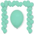 balony pastel matte green decomex turkusowy 9 100 szt