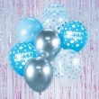 balony pastel metalik crystal mix happy birthday niebieski srebrny godan 12 7 szt
