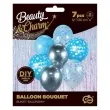 balony pastel metalik crystal mix happy birthday niebieski srebrny godan 12 7 szt
