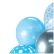 balony pastel metalik crystal mix happy birthday niebieski srebrny godan 12 7 szt
