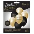 balony pastel metalik mix happy birthday zloty czarny godan 12 7 szt