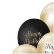 balony pastel metalik mix happy birthday zloty czarny godan 12 7 szt