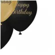 balony pastel metalik mix happy birthday zloty czarny godan 12 7 szt