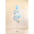 balony pastel metalik mix niebieski partydeco 12 10 szt