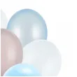 balony pastel metalik mix niebieski partydeco 12 10 szt