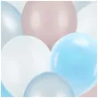 balony pastel metalik mix niebieski partydeco 12 10 szt