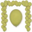 balony pastel olive decomex oliwkowy 9 100 szt