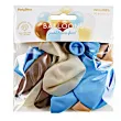 balony pastel transparent mix partydeco 12 10 szt