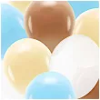 balony pastel transparent mix partydeco 12 10 szt