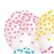 balony pastelowe serduszka transparentne amscan 11 6 szt