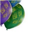 balony pawie piora mix belbal 12 6 szt