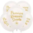 balony pierwsza komunia swieta biale dekoracjepolska 12 5 szt