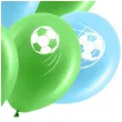 balony pilka nozna soccer fans zielono blekitny pastel procos 11 8 szt