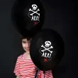 balony piraci pastel czarne strong 12 6 szt