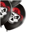 balony piracka czaszka czarne belbal 12 6 szt