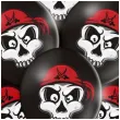 balony piracka czaszka czarne belbal 12 6 szt