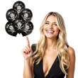 balony pirackie czaszki czarne belbal 12 6 szt