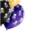 balony pirackie czaszki mix belbal 12 6 szt