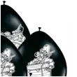 balony pirackie klimaty czarne folat 30 8 szt