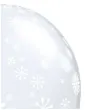 balony platki sniegu transparentne qualatex 11 25 szt
