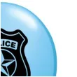 balony police department niebieski jasny godan 11 25 szt