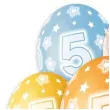 balony premium cyfra 5 mix godan 13 5 szt