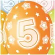 balony premium cyfra 5 mix godan 13 5 szt