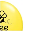 balony pszczolka bee happy zolte qualatex 11 25 szt