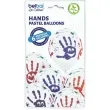 balony raczki pastel biale belbal 12 6 szt