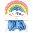 balony rainbow metalizowane blekitne partydeco 11 10 szt