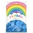 balony rainbow metalizowane blekitne partydeco 9 100 szt