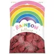 balony rainbow metalizowane czerwone partydeco 11 100 szt