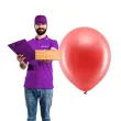 balony rainbow metalizowane czerwone partydeco 11 100 szt